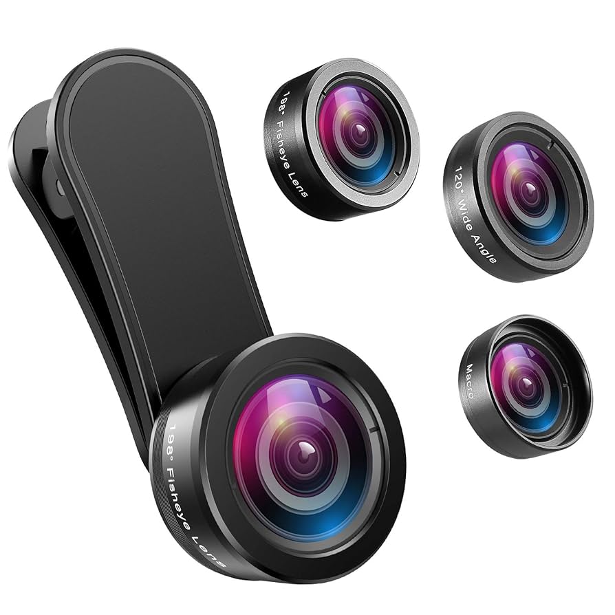 Amazon.co.jp: Criacr 携帯電話カメラレンズ 198°魚眼レンズ 120